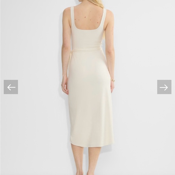 Aritzia Wilfred Saturn Cream Sleeveless Dress - Picture 4 of 4